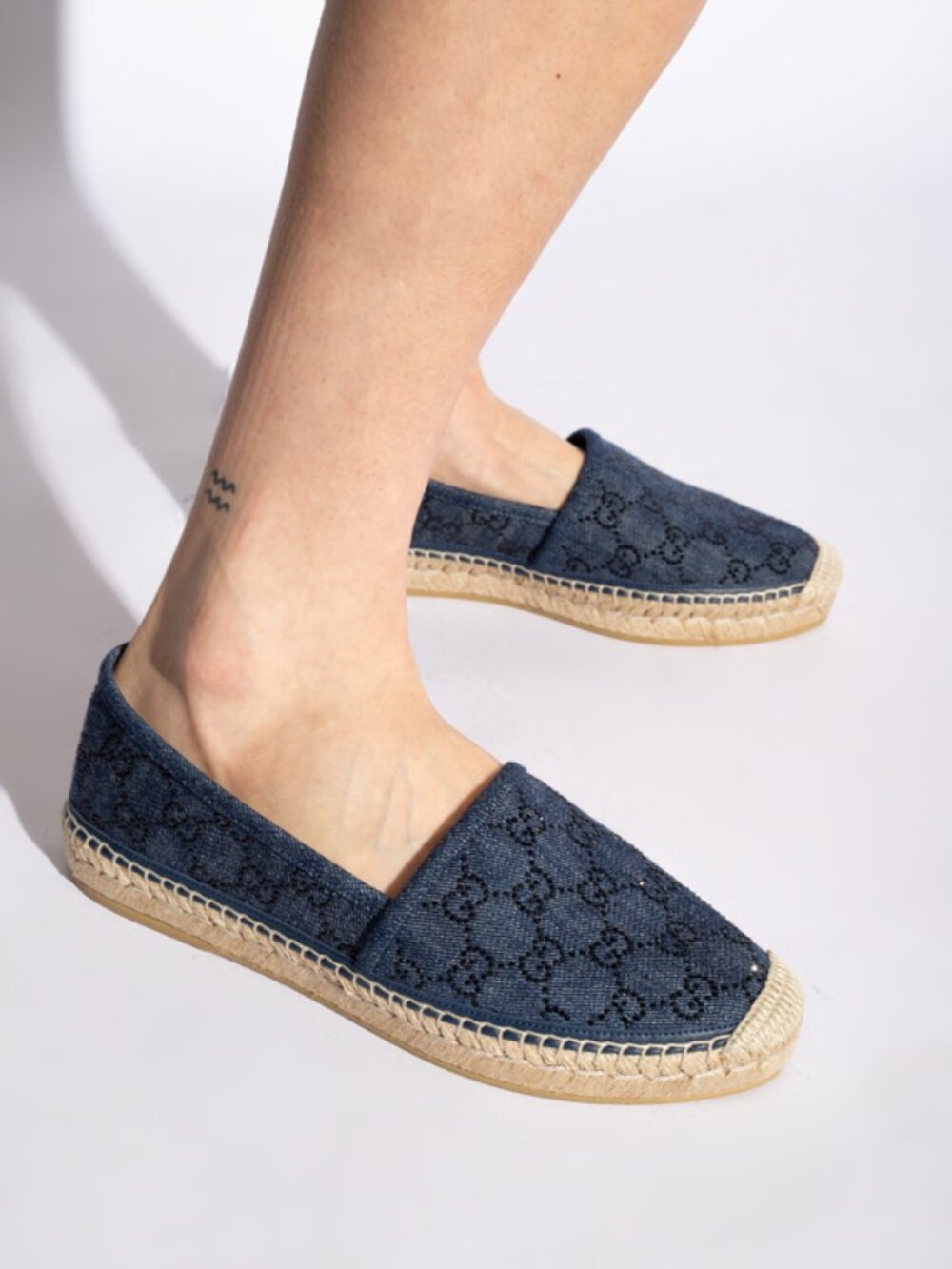 Gucci Denim Espadrille Shoes